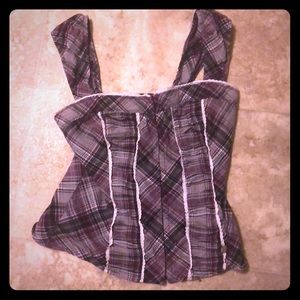 Purple sleeveless top very cute